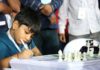 Chess Battle of the 7-year-olds During the Goa International Open Grandmaster Chess Tournament 2019 India