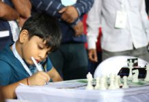 Chess Battle of the 7-year-olds During the Goa International Open Grandmaster Chess Tournament 2019 India