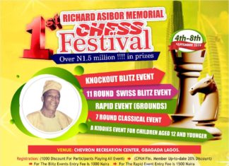 The 1st Ever Richard Asibor Memorial Chess Festival With Over 1.5 Million Naira to be Won Holds in Lagos!