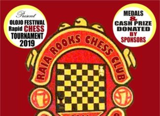 Raia Rooks Chess Club Presents the 2019 Olojo Festival Rapid Chess Tournament!