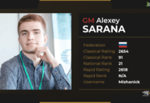 Alexey Sarana Wins European Online Chess Championship