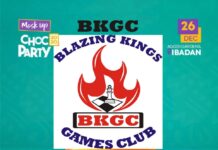 IBADAN: BLAZING KINGS GAMES CLUB POWERS CHESS EVENT AT THE CHOC PARTY 2020