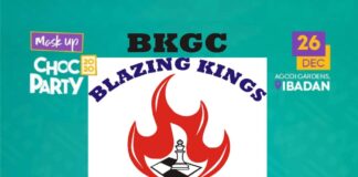 IBADAN: BLAZING KINGS GAMES CLUB POWERS CHESS EVENT AT THE CHOC PARTY 2020