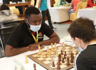 2021 African Individual Chess Championships Round 6: Four Leaders, FM Mwale beats GM Bellahcene
