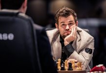 Carlsen draws first blood in Round 6 with a historic 136 moves win