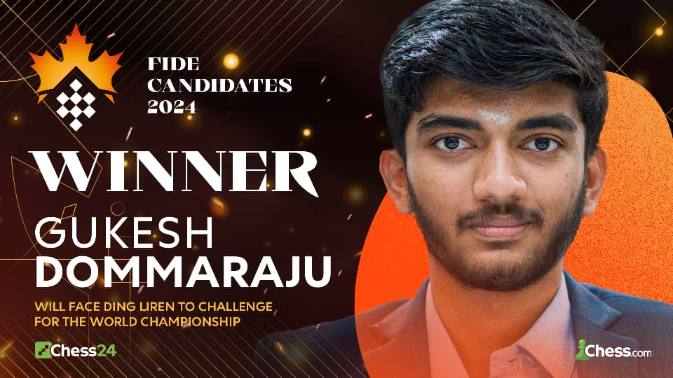 Gukesh Dommaraju Emerges As The Youngest Winner In The 2024 FIDE ...