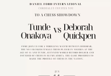 Chess prodigy and Nigeria Chess Champion—Deborah Quickpen to face off with Tunde Onakoya